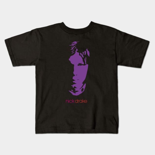 Nick Drake Kids T-Shirt by ProductX